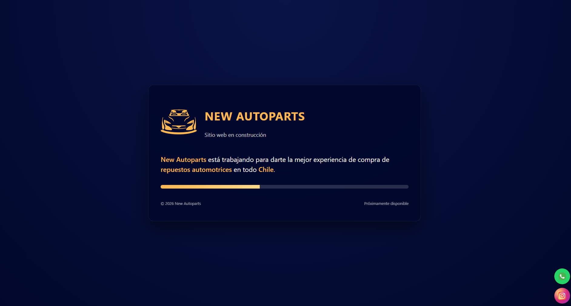 NewAutoParts.cl - Ecommerce para repuestos